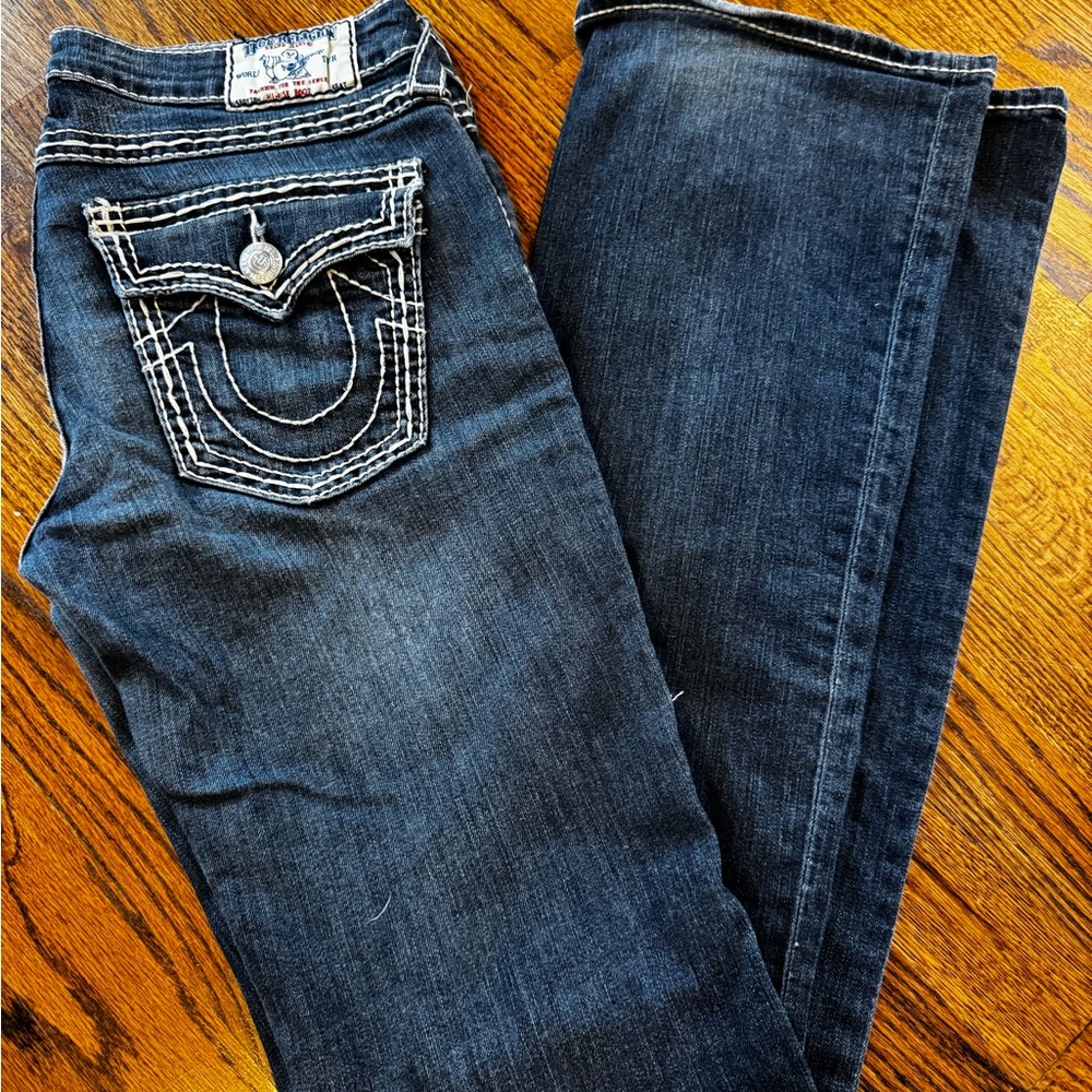 True Religion Dark Blue Flare Jeans